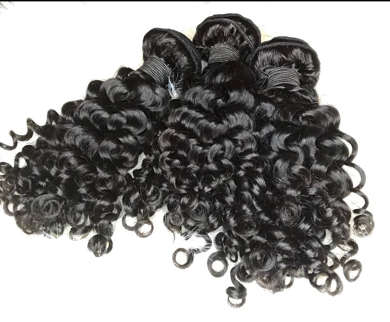 Italy curly mink bundles